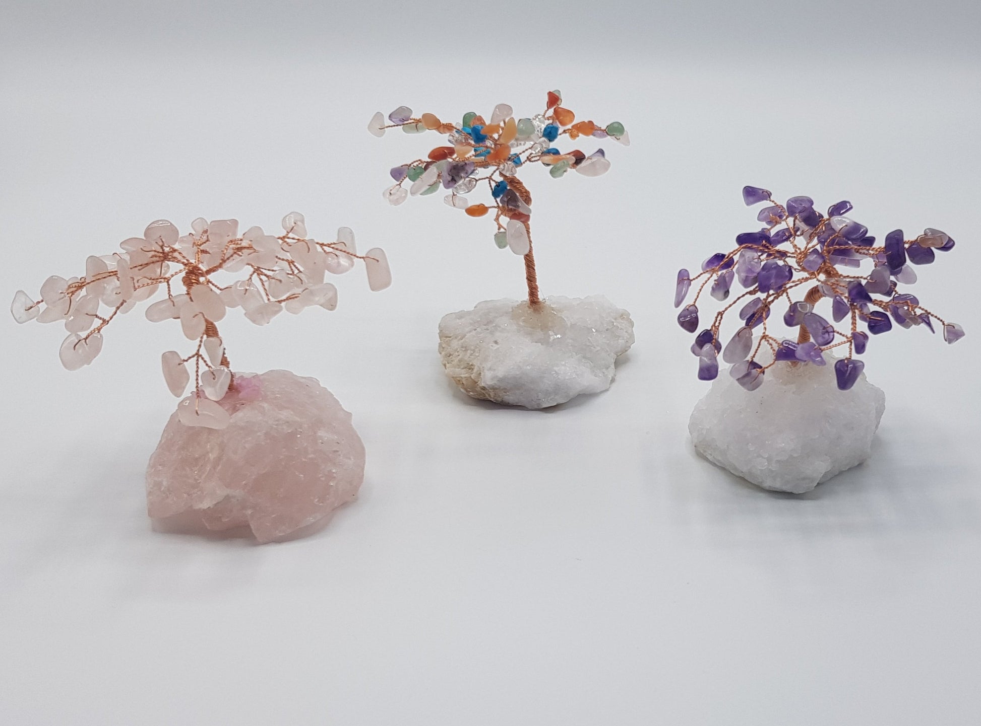 MBOS London Rose Quartz Gemstone Tree 3"