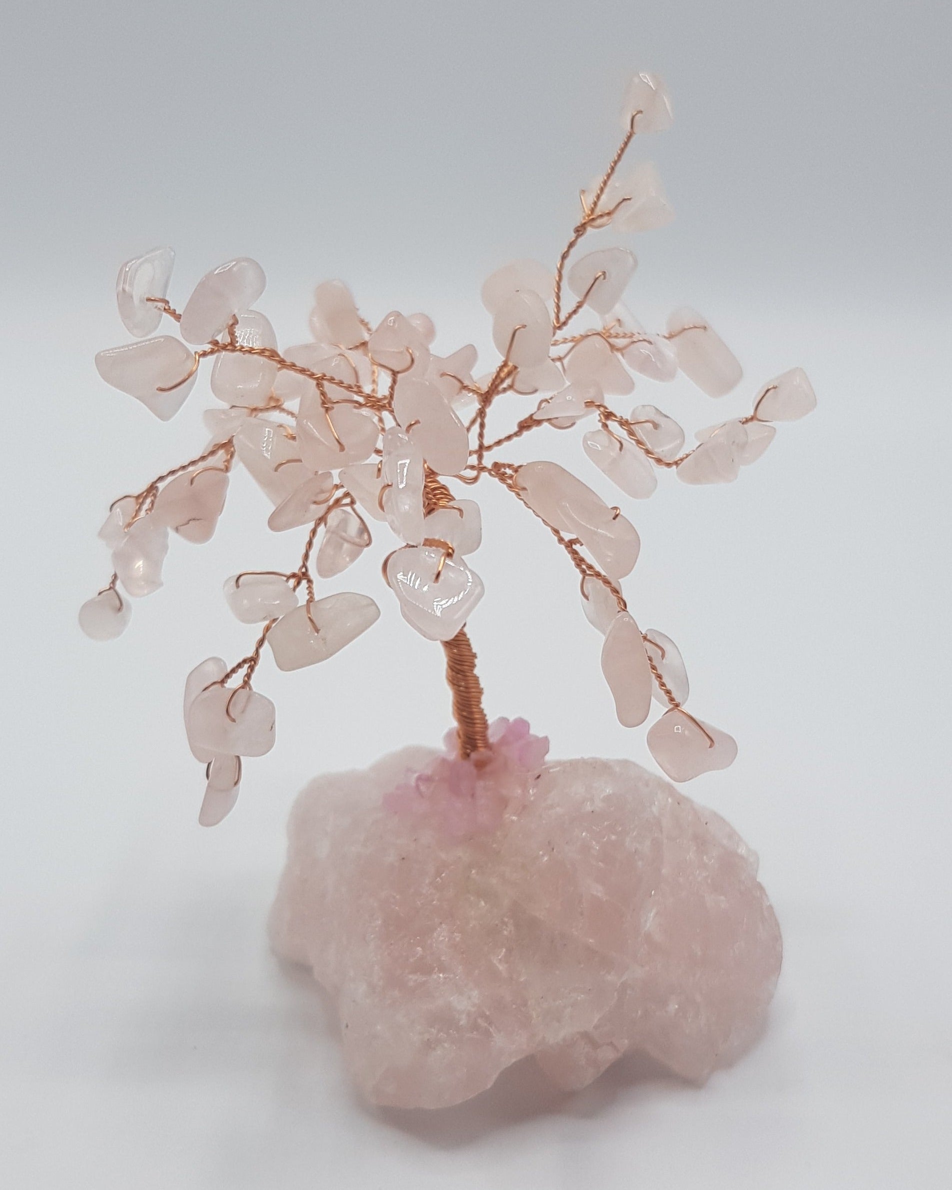 MBOS London Rose Quartz Gemstone Tree 3"