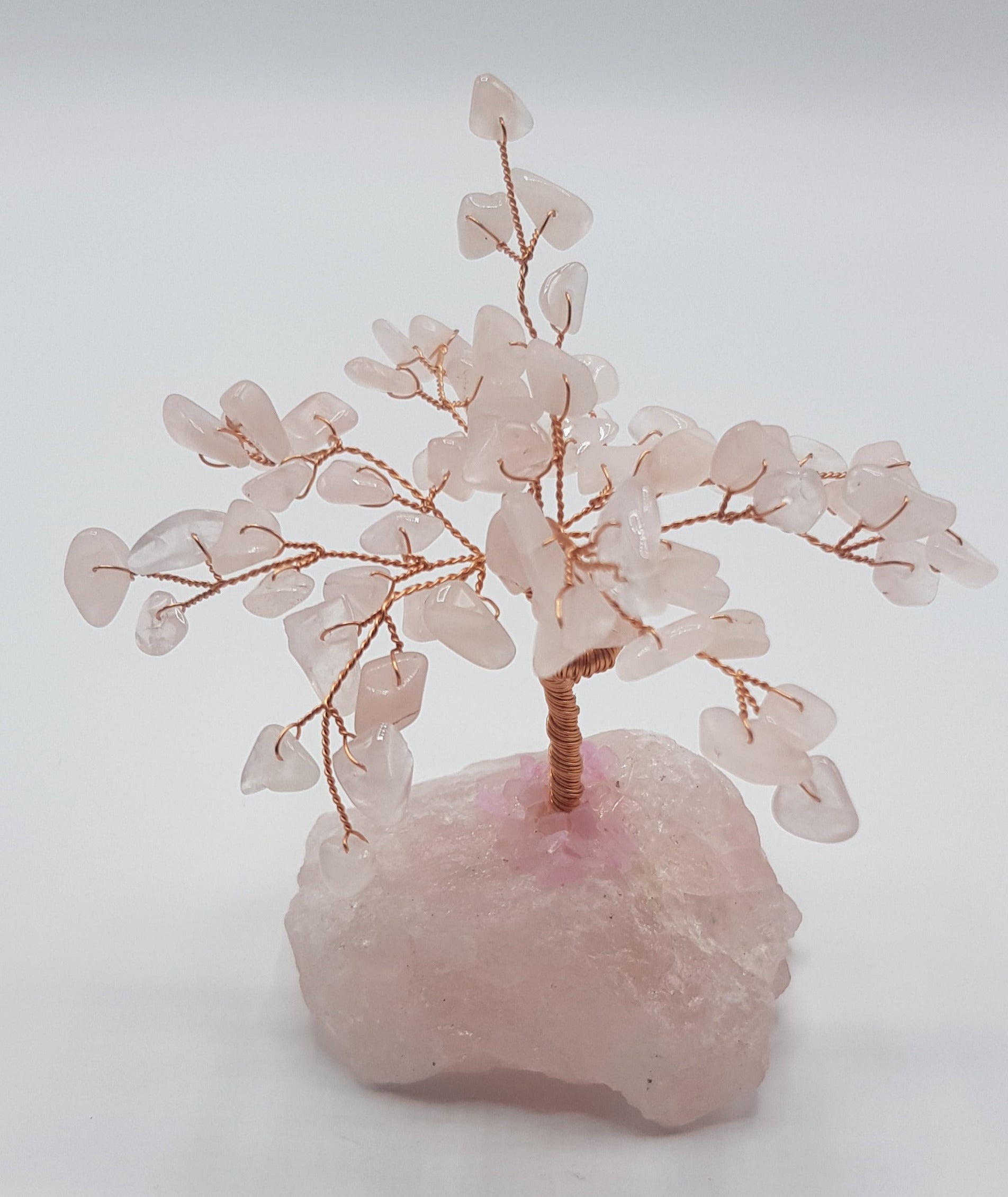 MBOS London Rose Quartz Gemstone Tree 3"