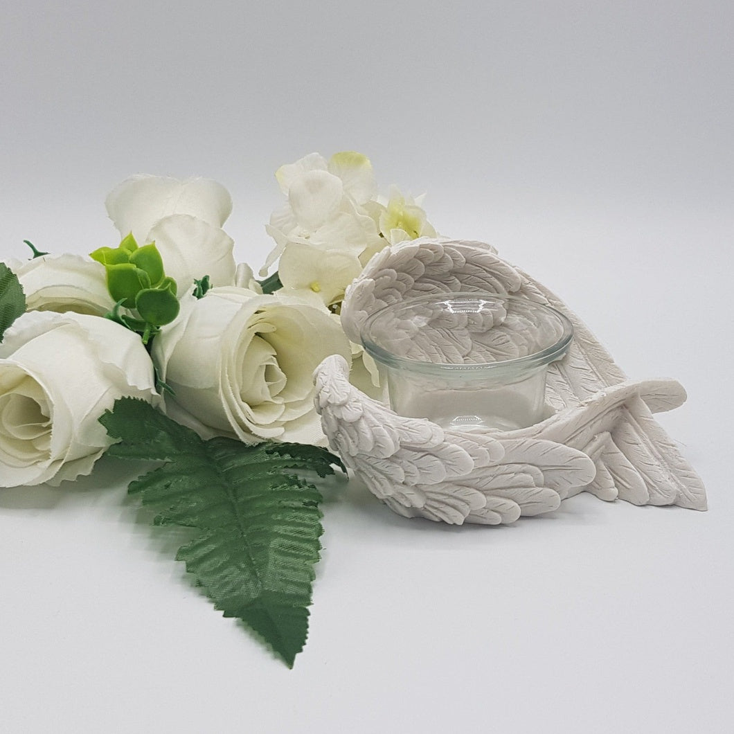MBOS London Angel Wings Votive Candle Holder, Winged Tea light Holder