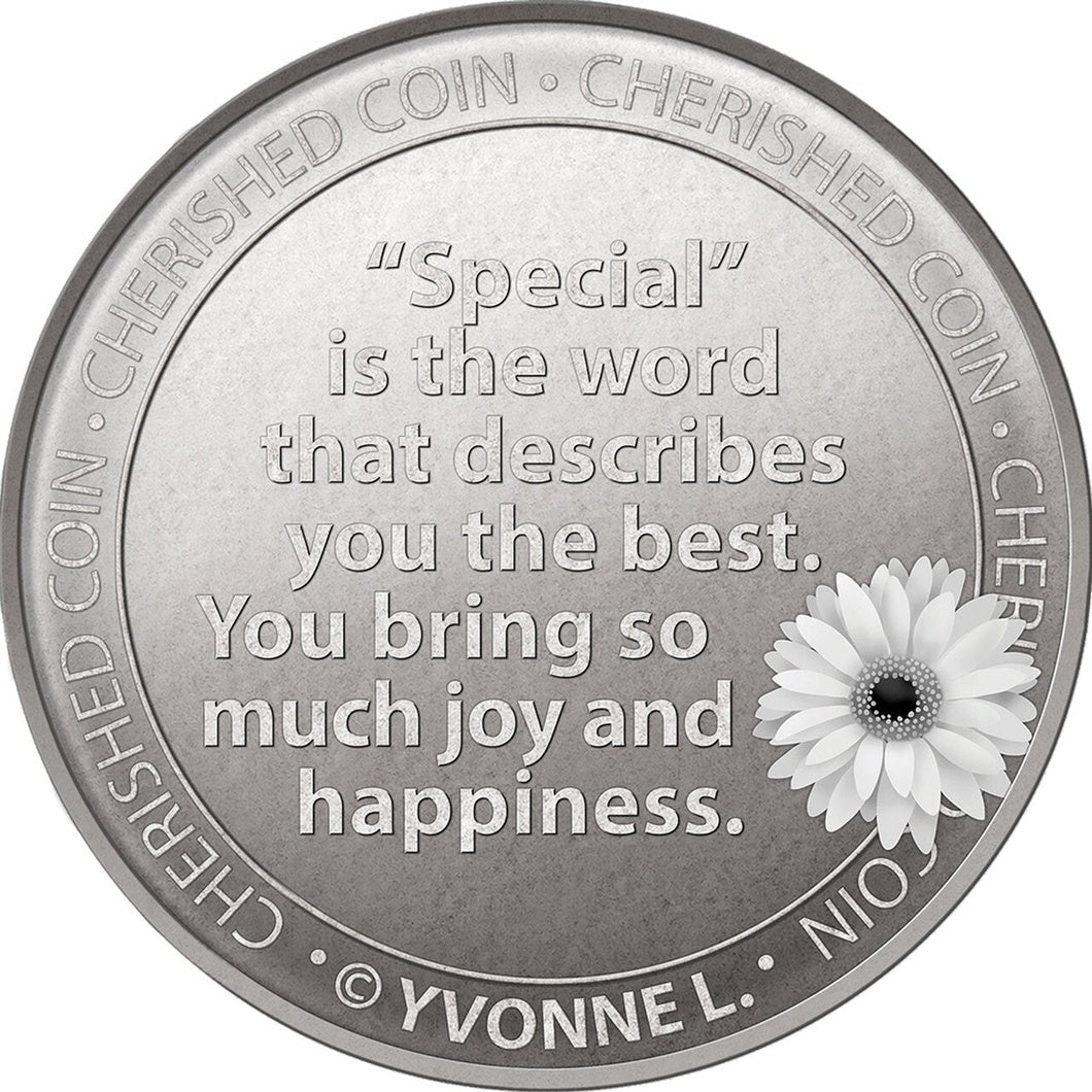 MBOS London 'Especially For You' Good Luck Coin With Message