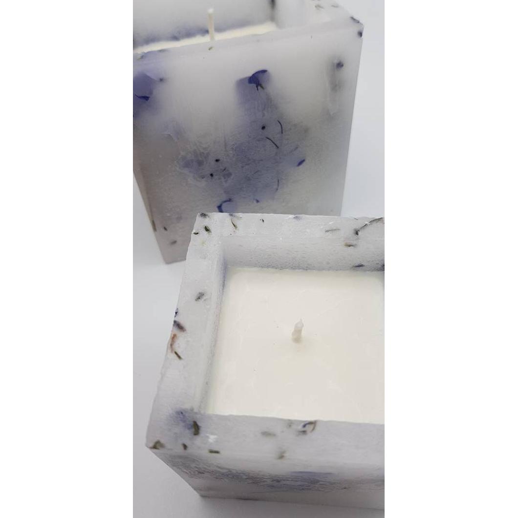 MBOS London Enchanted Lavender Scented Candle - Large Cube