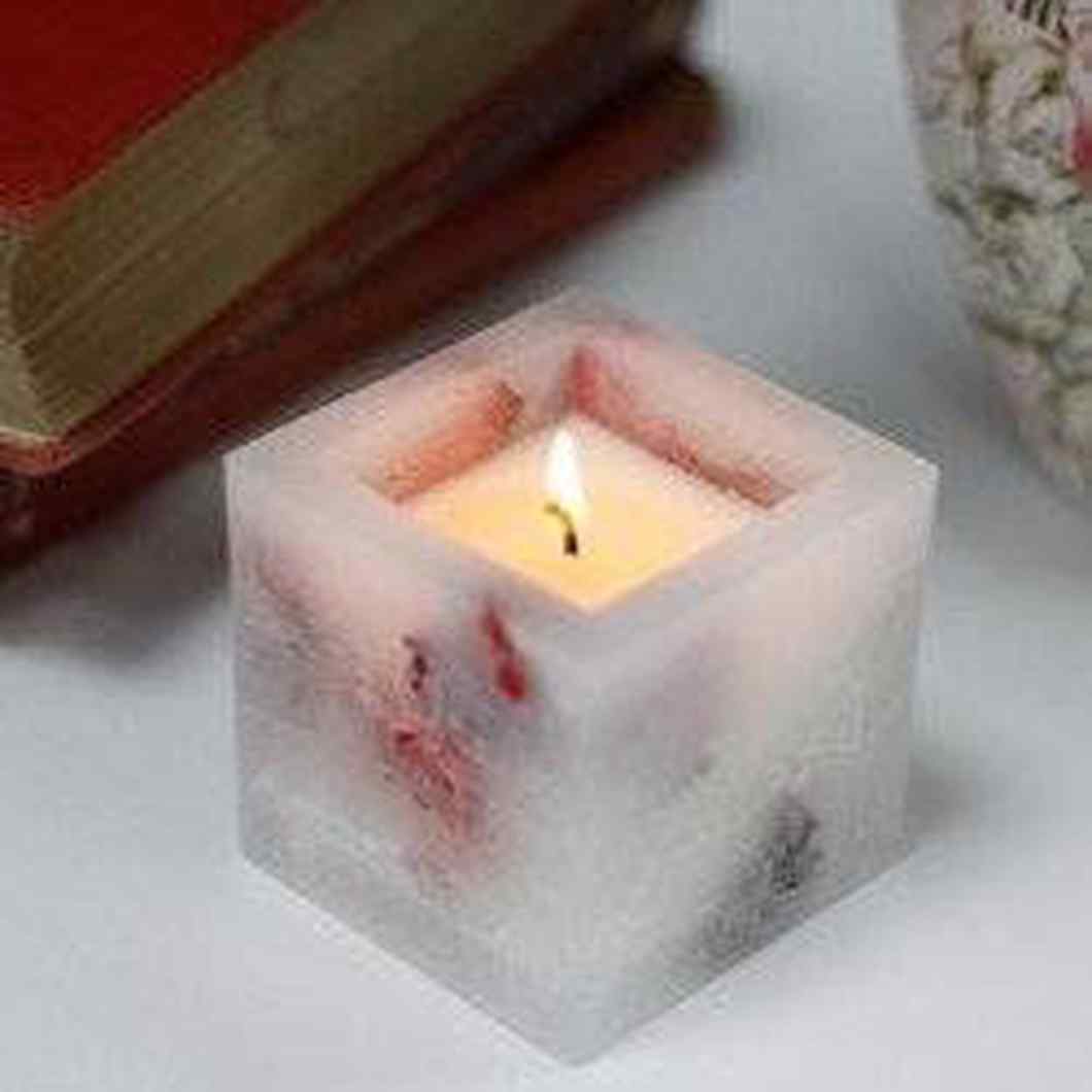 MBOS London Enchanted Rose Scented Candle - Large Cube