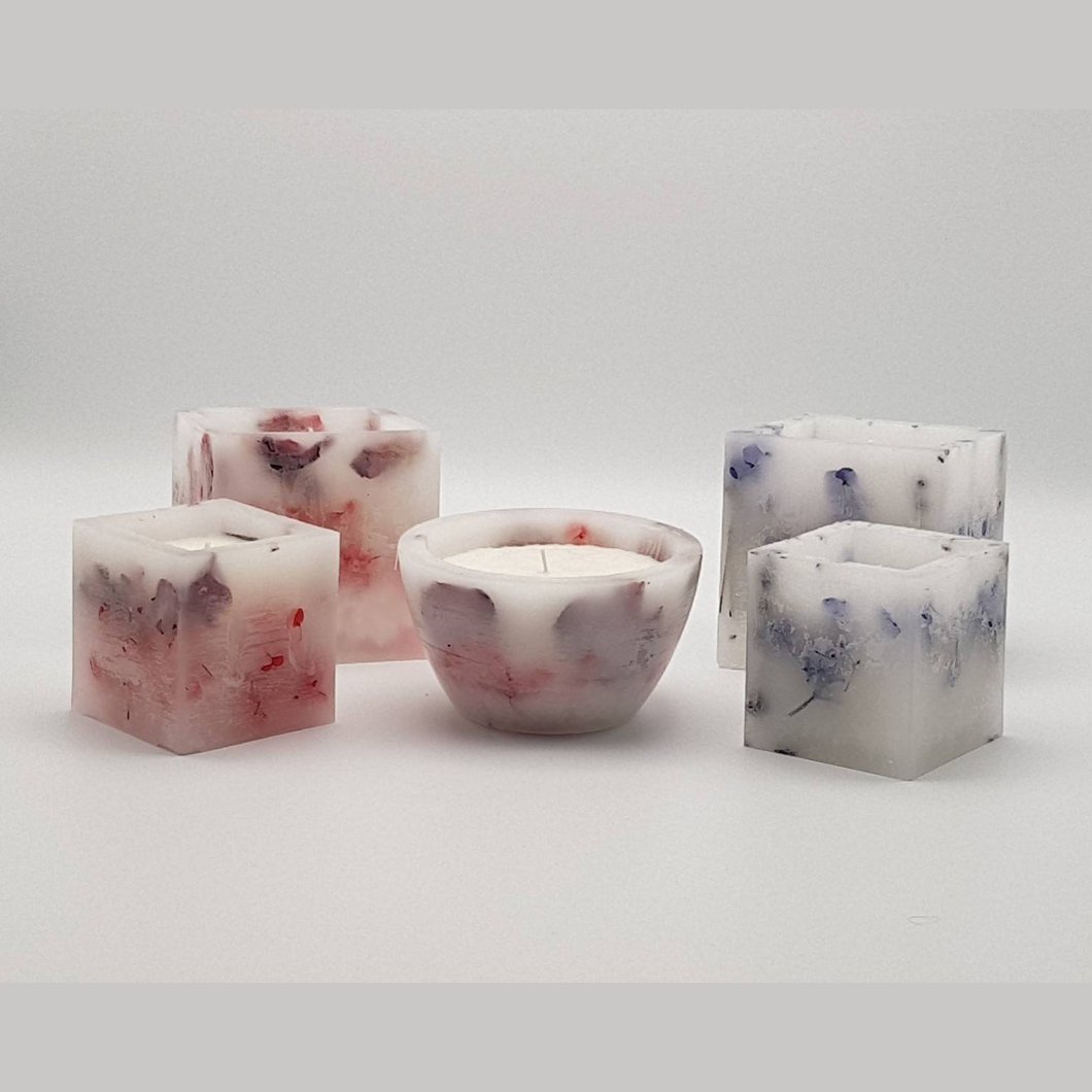 MBOS London Enchanted Lavender Scented Candle - Large Cube