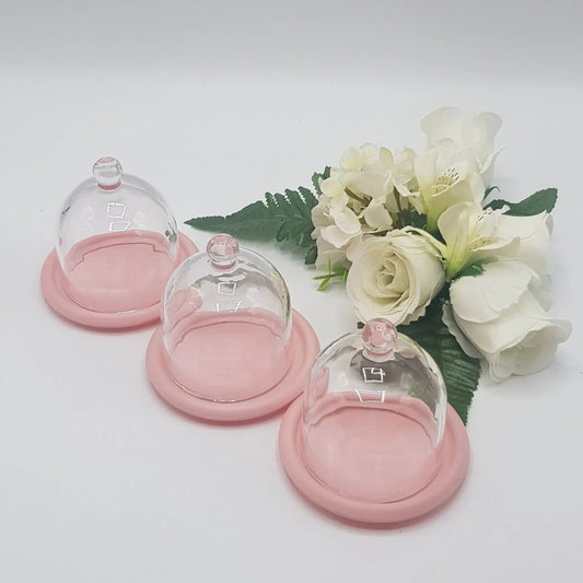 MBOS London Glass Dome - Pink Base