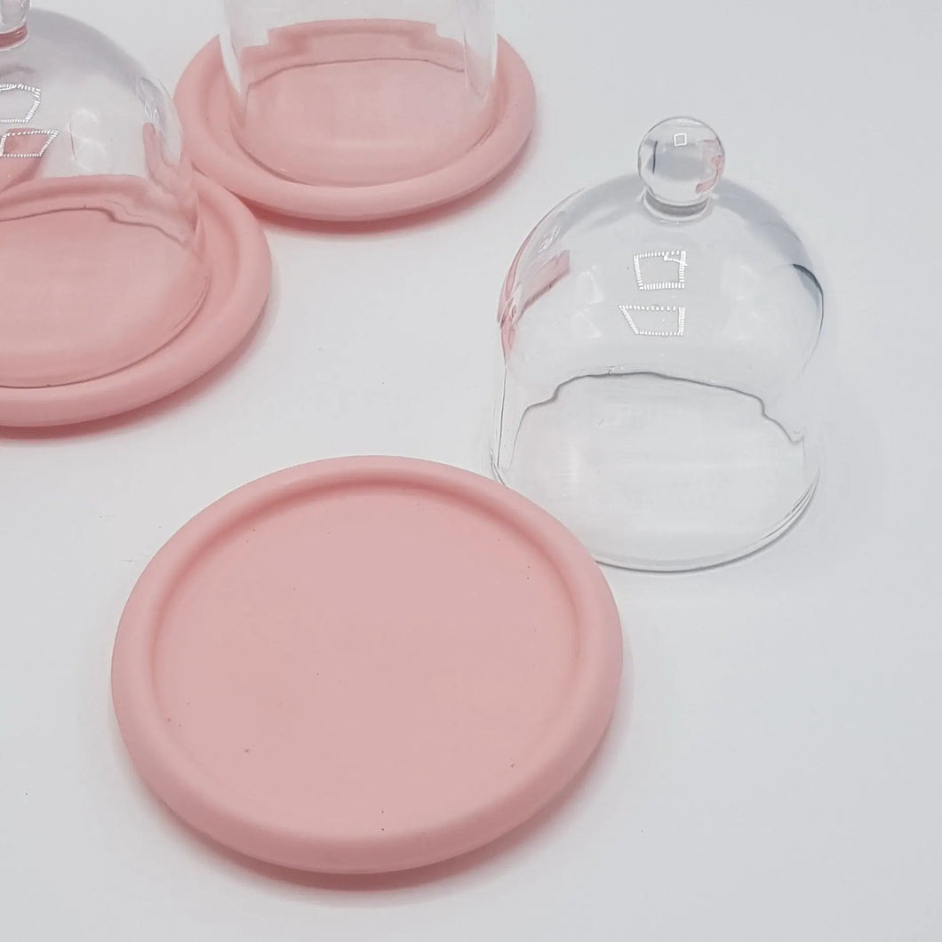 MBOS London Glass Dome - Pink Base