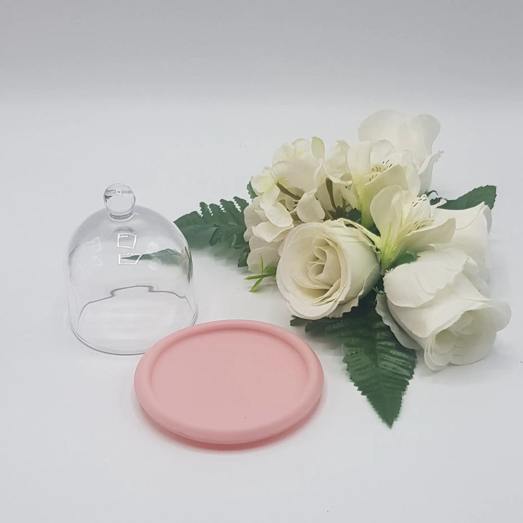 MBOS London Glass Dome - Pink Base