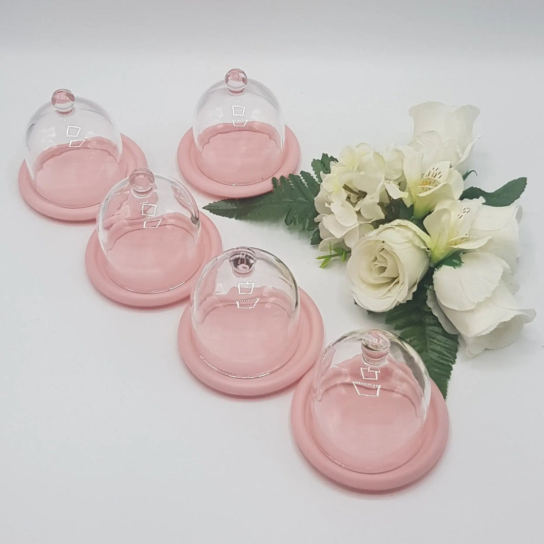 MBOS London Glass Dome - Pink Base