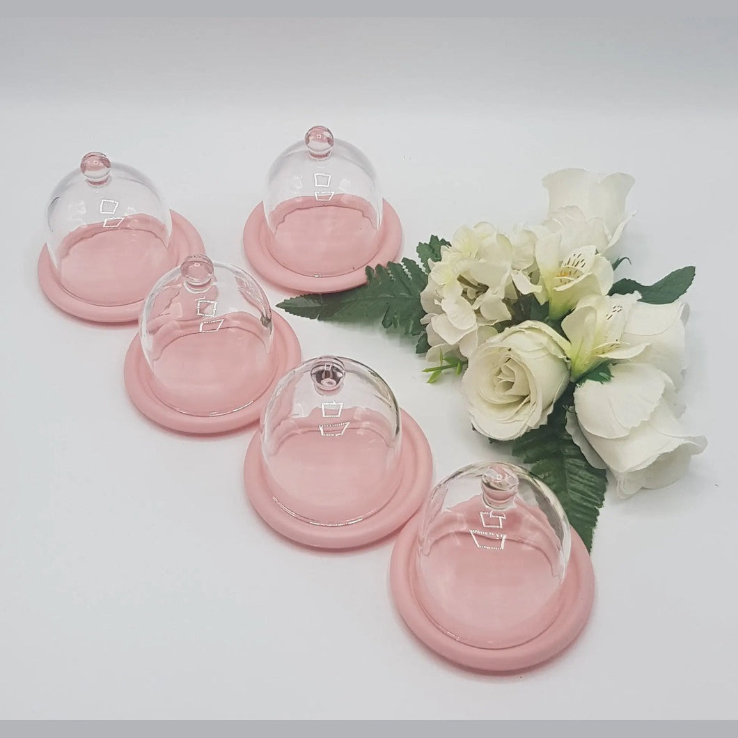 MBOS London Glass Dome - Pink Base