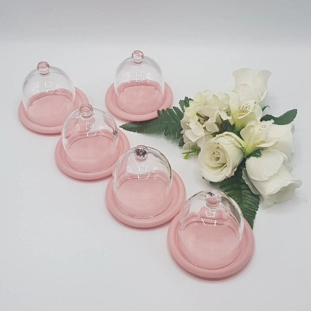 MBOS London Glass Dome - Pink Base