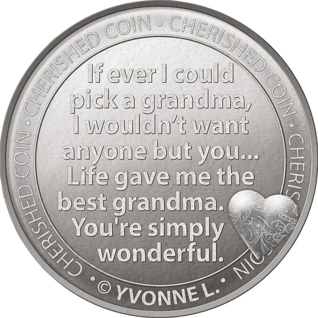 MBOS London 'Special Grandma' Cherished Coin With Message