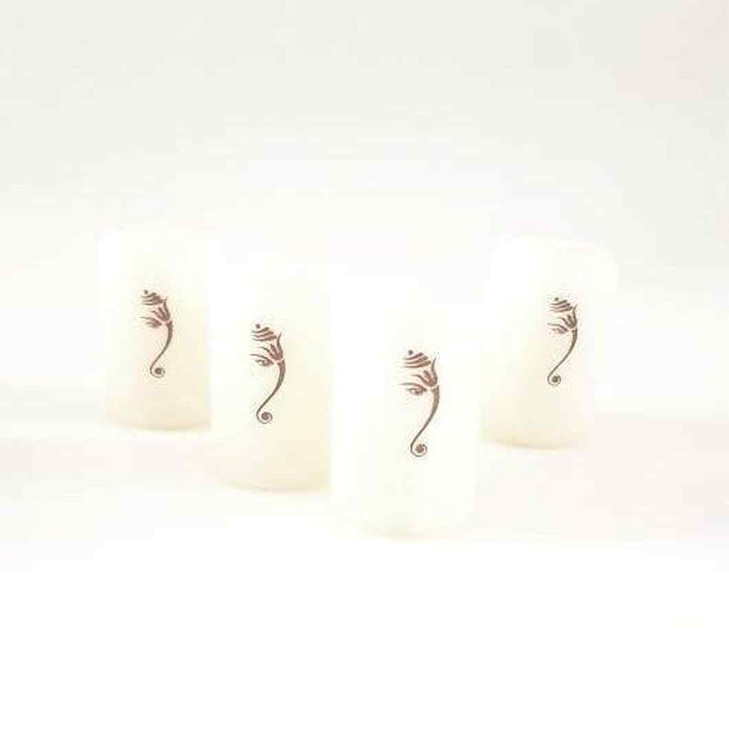 MBOS London Modern Ganesh Printed Candle -  Set of 4