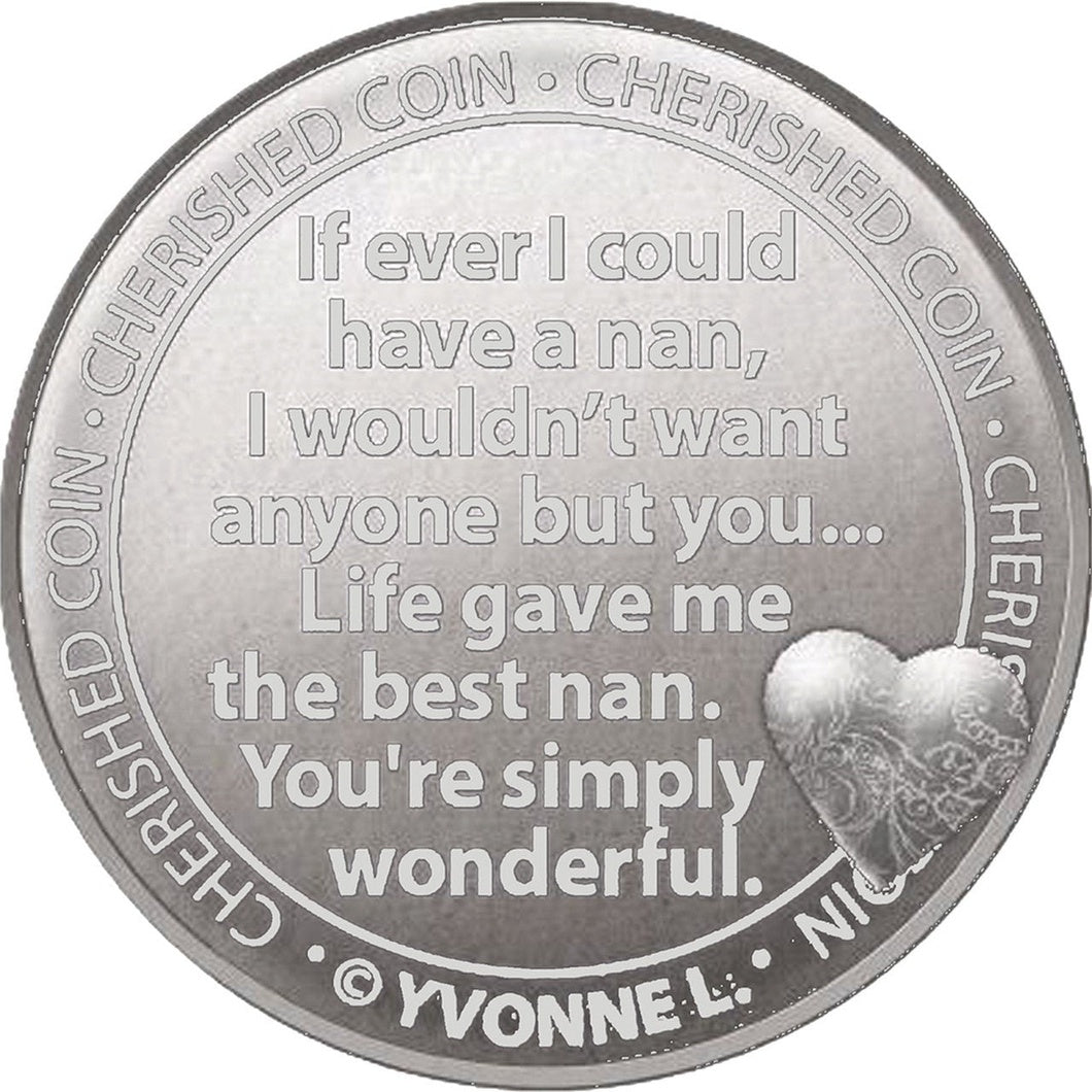 MBOS London 'Special Nan' Good Luck Coin With Message