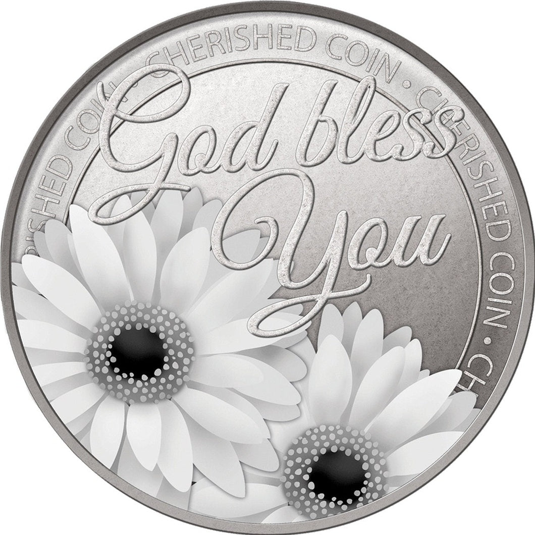 MBOS London 'God Bless You' Good Luck Coin With Message