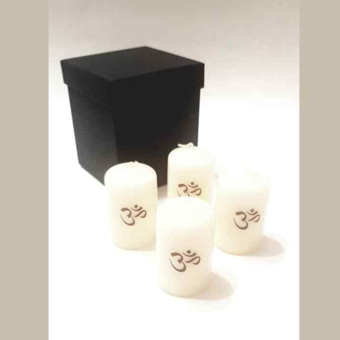MBOS London OM Printed Candles - Set of 4