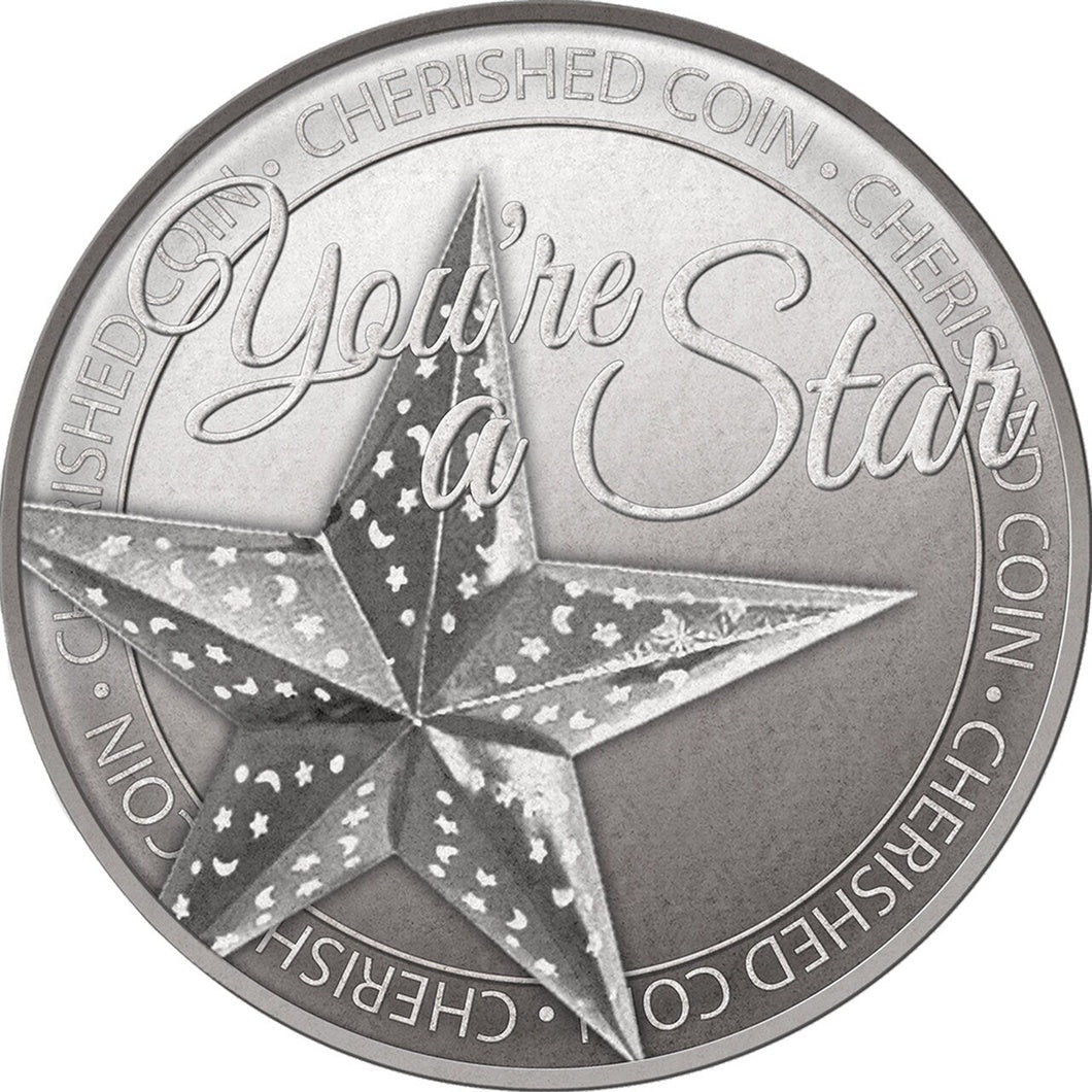 MBOS London 'You're A Star' Good Luck Coin With Message