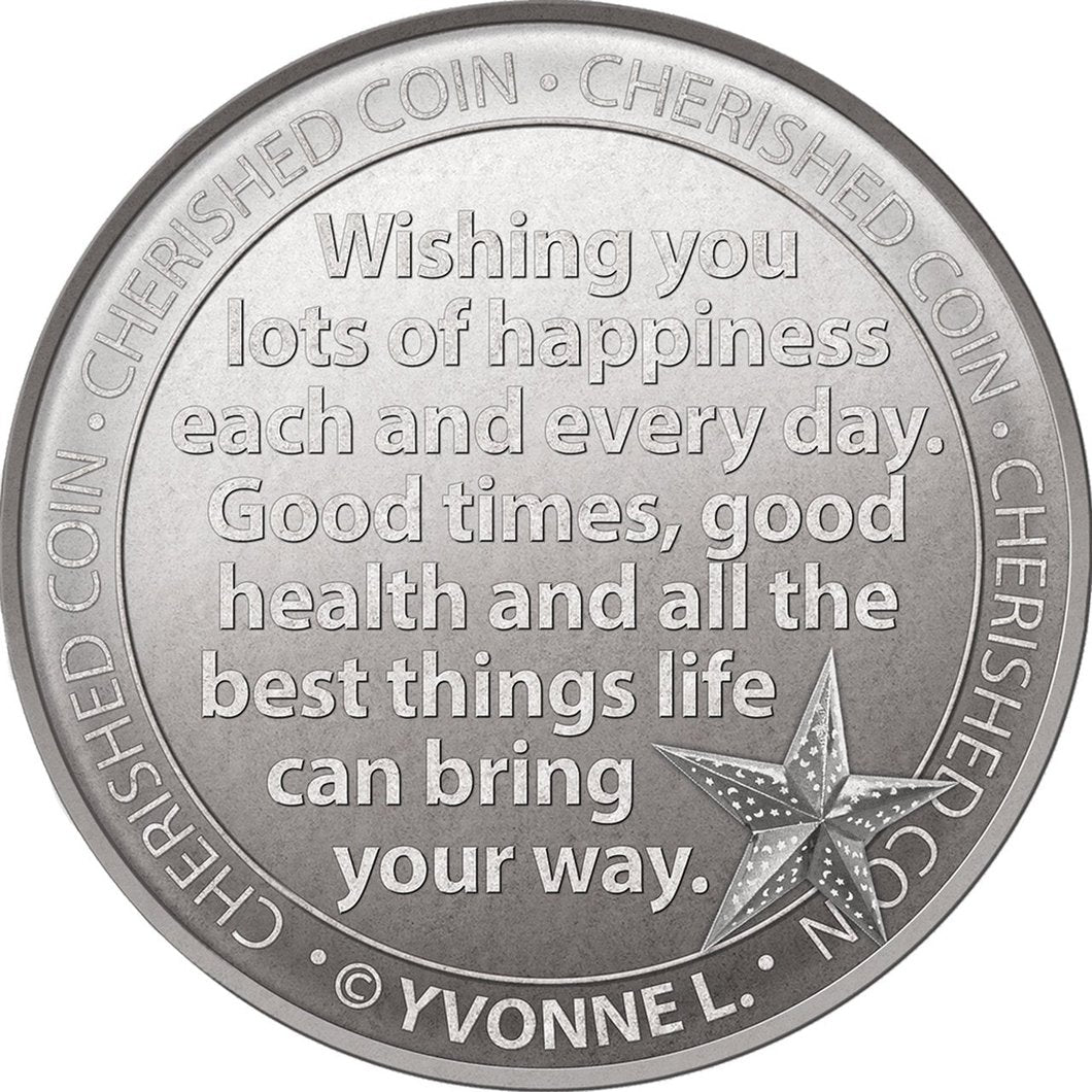 MBOS London 'Happy Birthday Star' Wishes Coin With Message