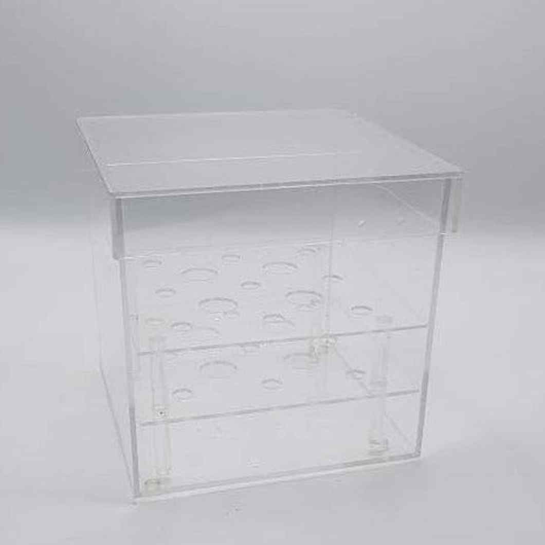 MBOS London 9 Hole Clear Acrylic Flower Box