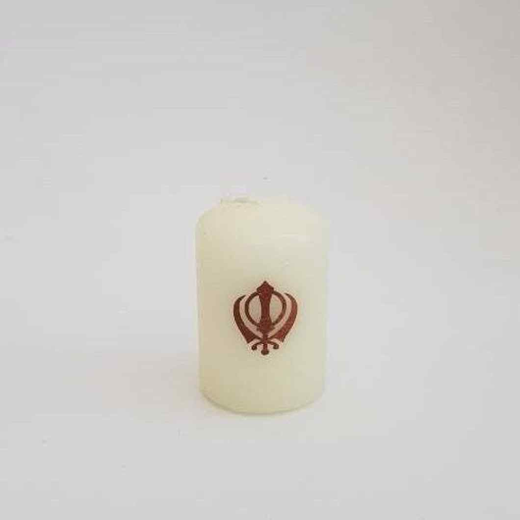 MBOS London Sikh Khanda Printed Candles - Set of 4